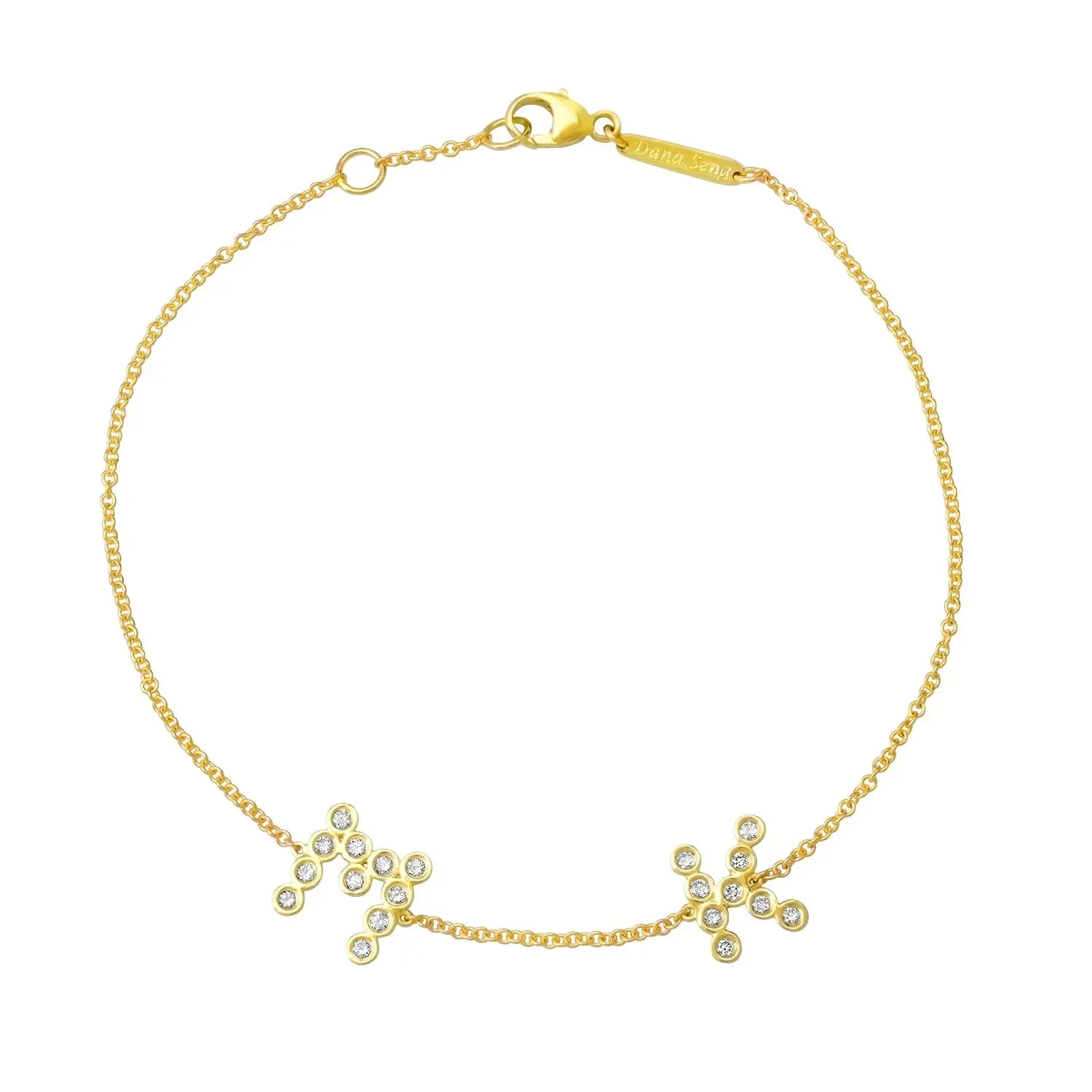 (2 Initials) DSJ's Signature Meaningful Multi Birthstone & Initial Bracelet