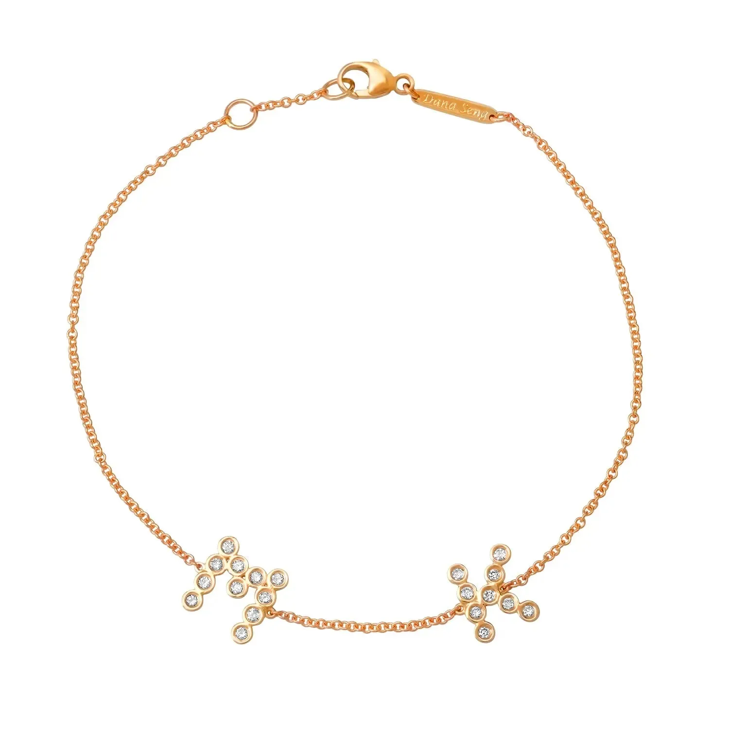 (2 Initials) DSJ's Signature Meaningful Multi Birthstone & Initial Bracelet
