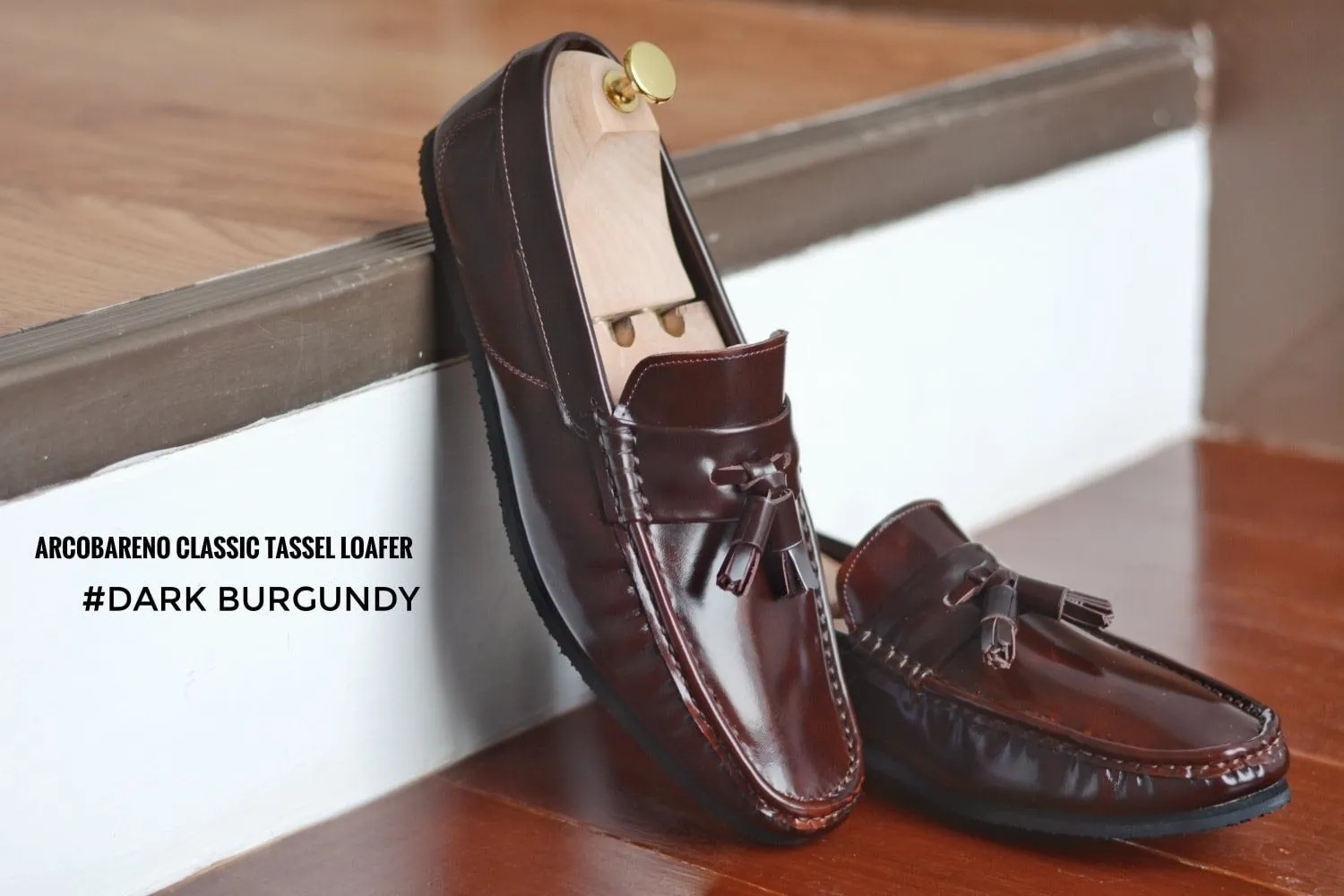 505-3 Arcobareno Classic Tassel Loafer Burgundy