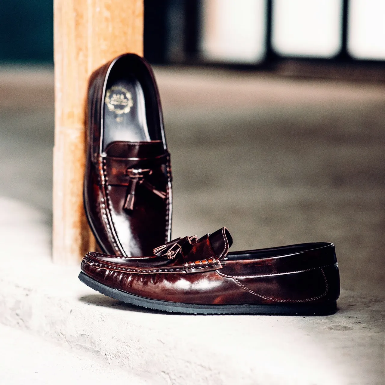 505-3 Arcobareno Classic Tassel Loafer Burgundy