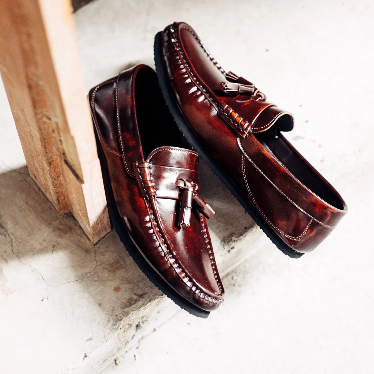 505-3 Arcobareno Classic Tassel Loafer Burgundy