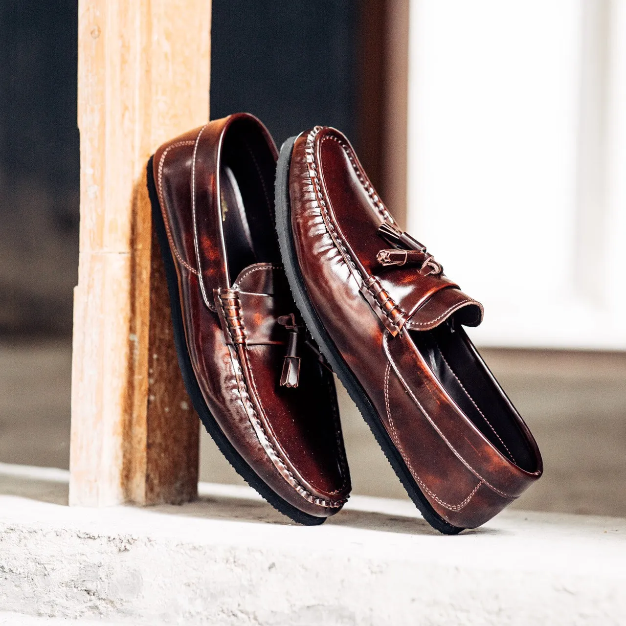 505-3 Arcobareno Classic Tassel Loafer Burgundy