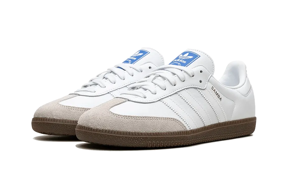 Adidas Samba Cloud White Blue Gum