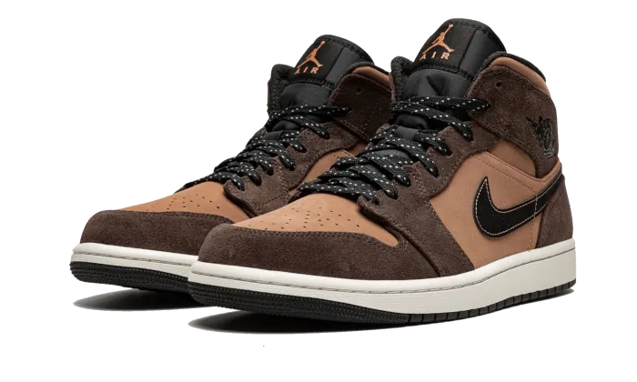 Air Jordan 1 Mid Earthy Brown