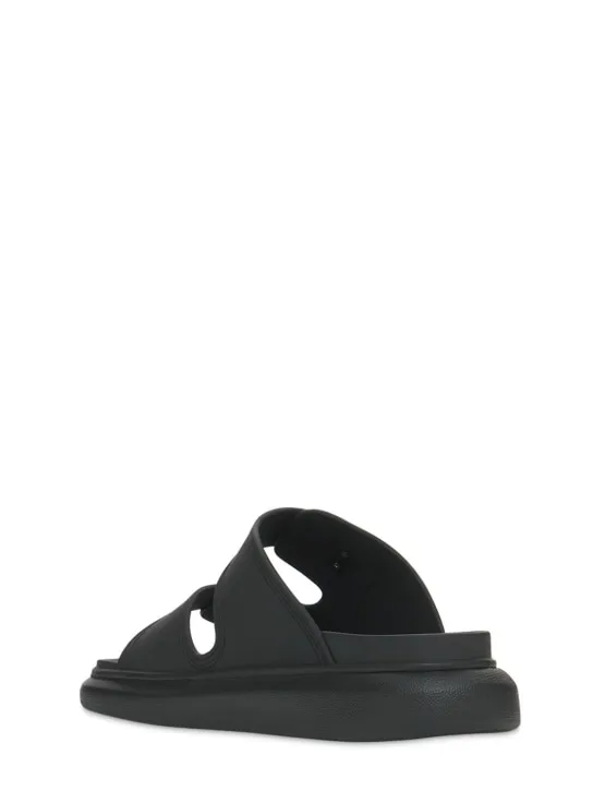 Alexander McQueen   50mm rubber slide sandals 