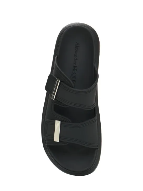 Alexander McQueen   50mm rubber slide sandals 