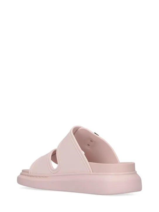 Alexander McQueen   50mm rubber slide sandals 