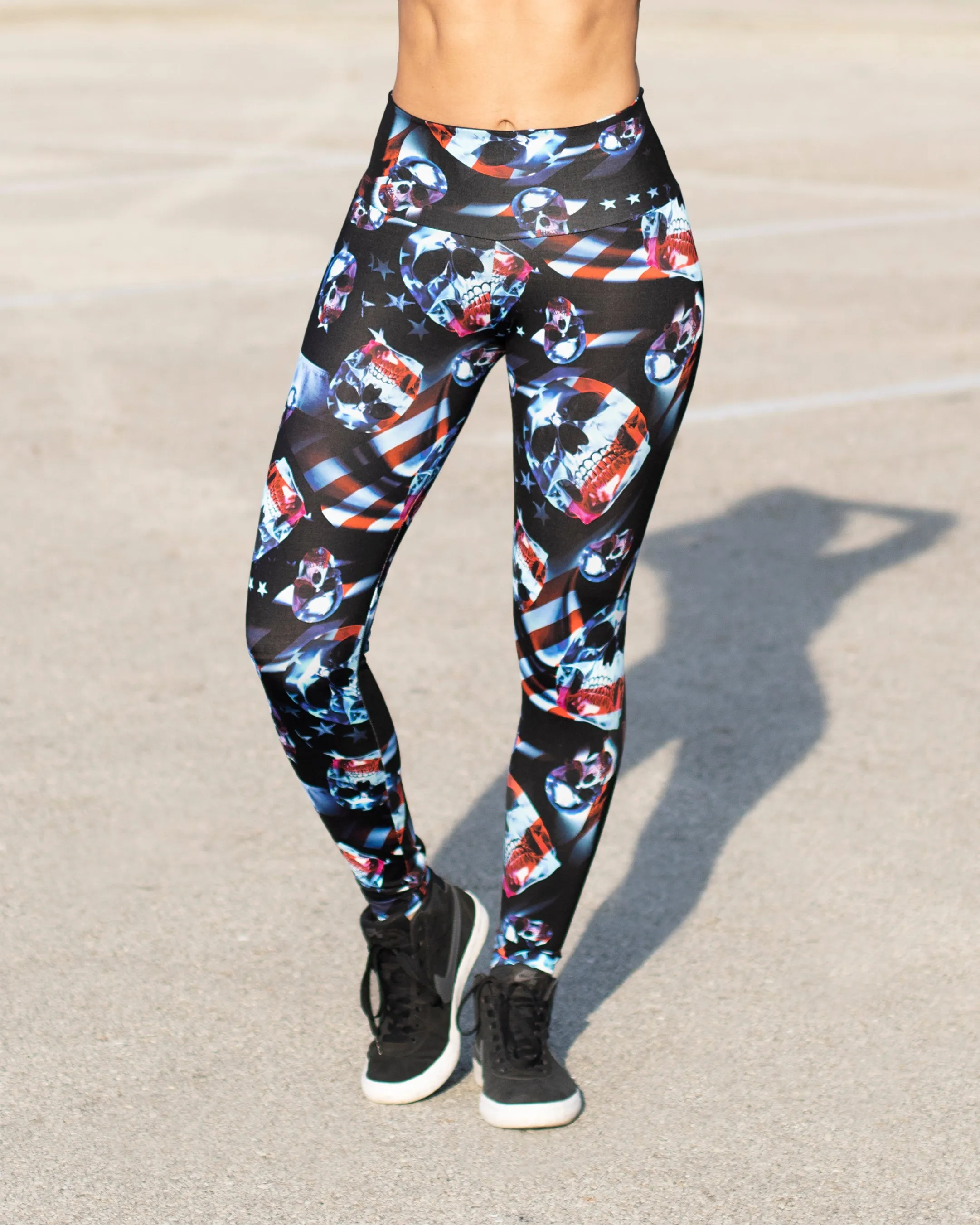 American Skull Leggings