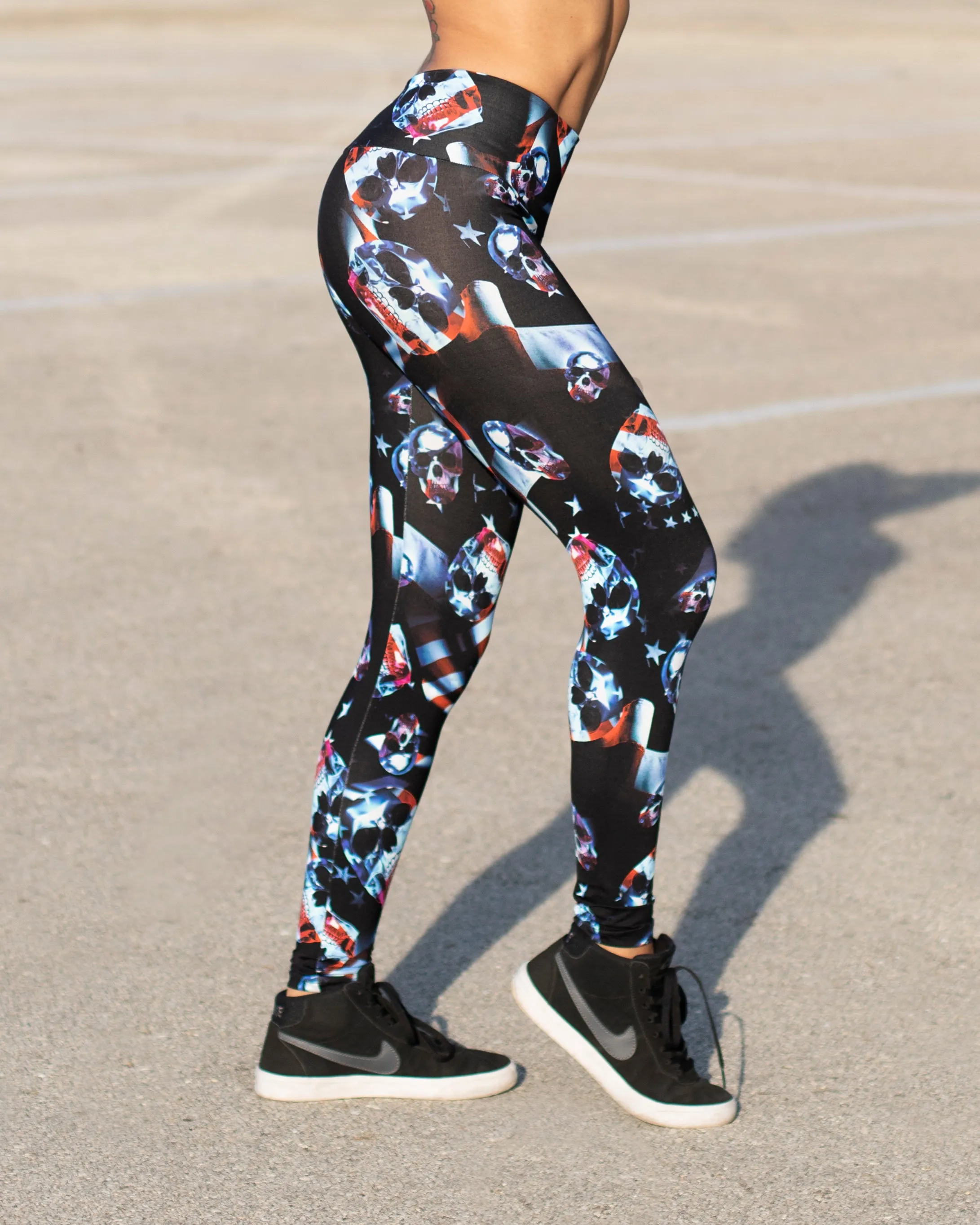 American Skull Leggings