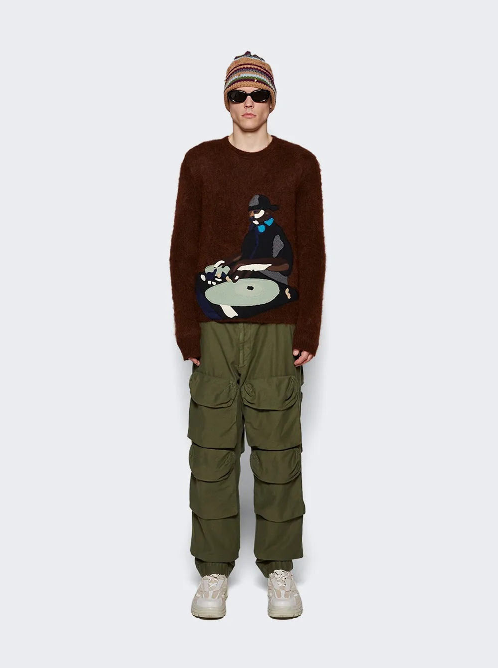 Amiri   Turn Table Sweater Brown 