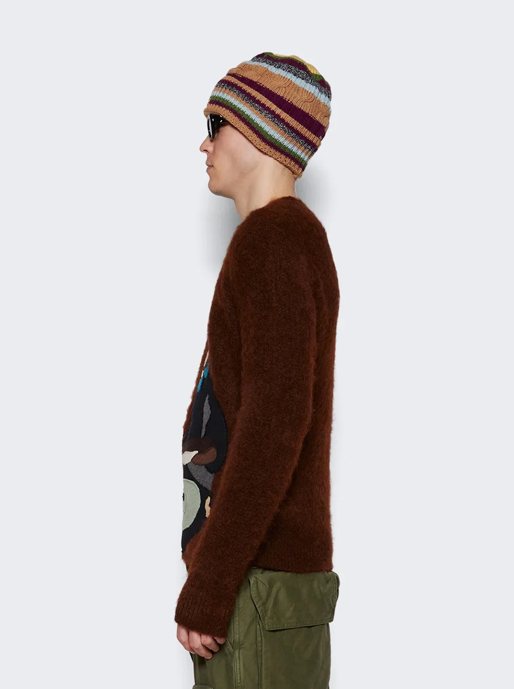 Amiri   Turn Table Sweater Brown 