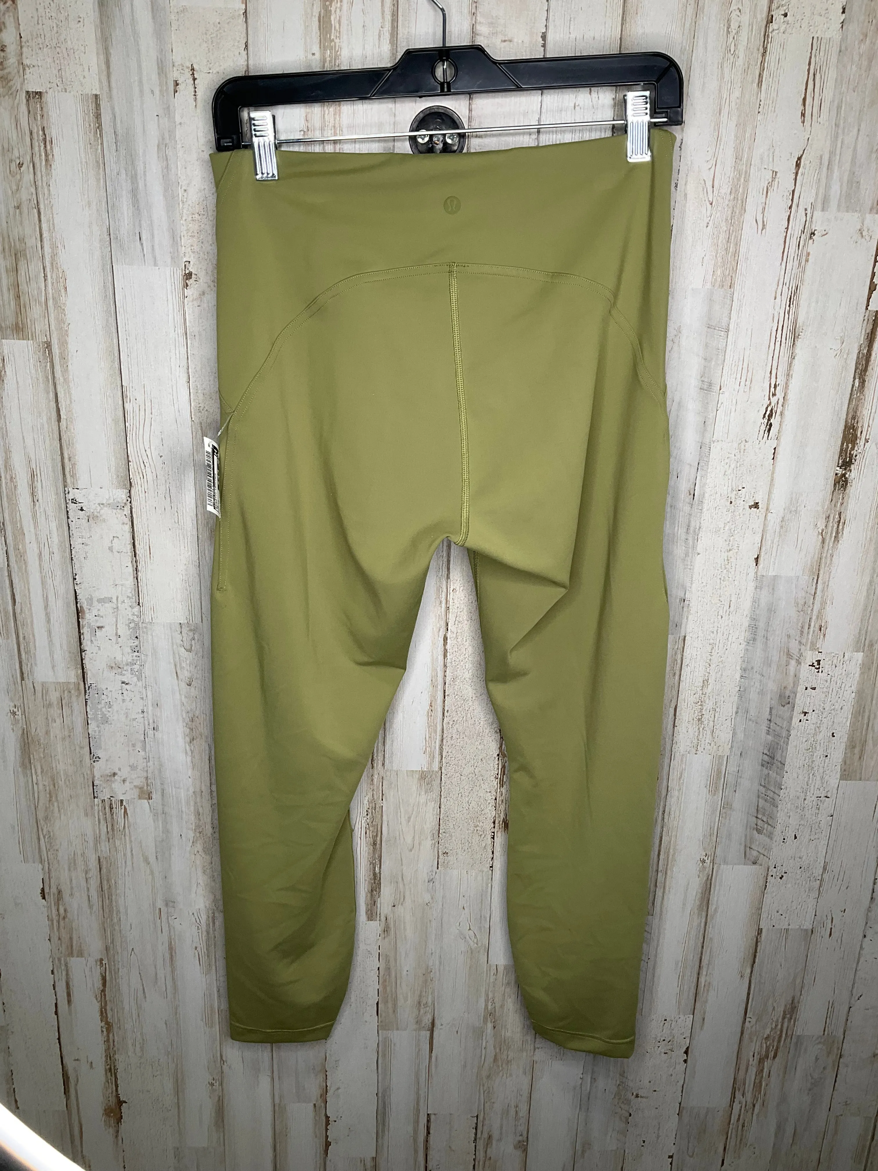 Athletic Leggings By Lululemon In Green, Size: 10