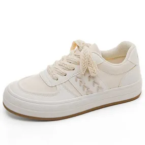 Beige arrow point accents casual shoe sneaker