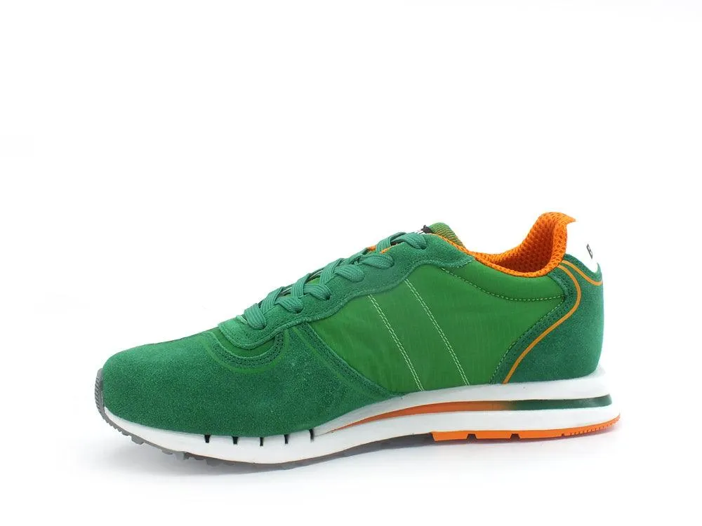 BLAUER Quartz 01 Sneaker Suede Nylon Green S2QUARTZ01