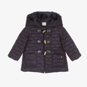 Boys Navy Blue Quilted Coat