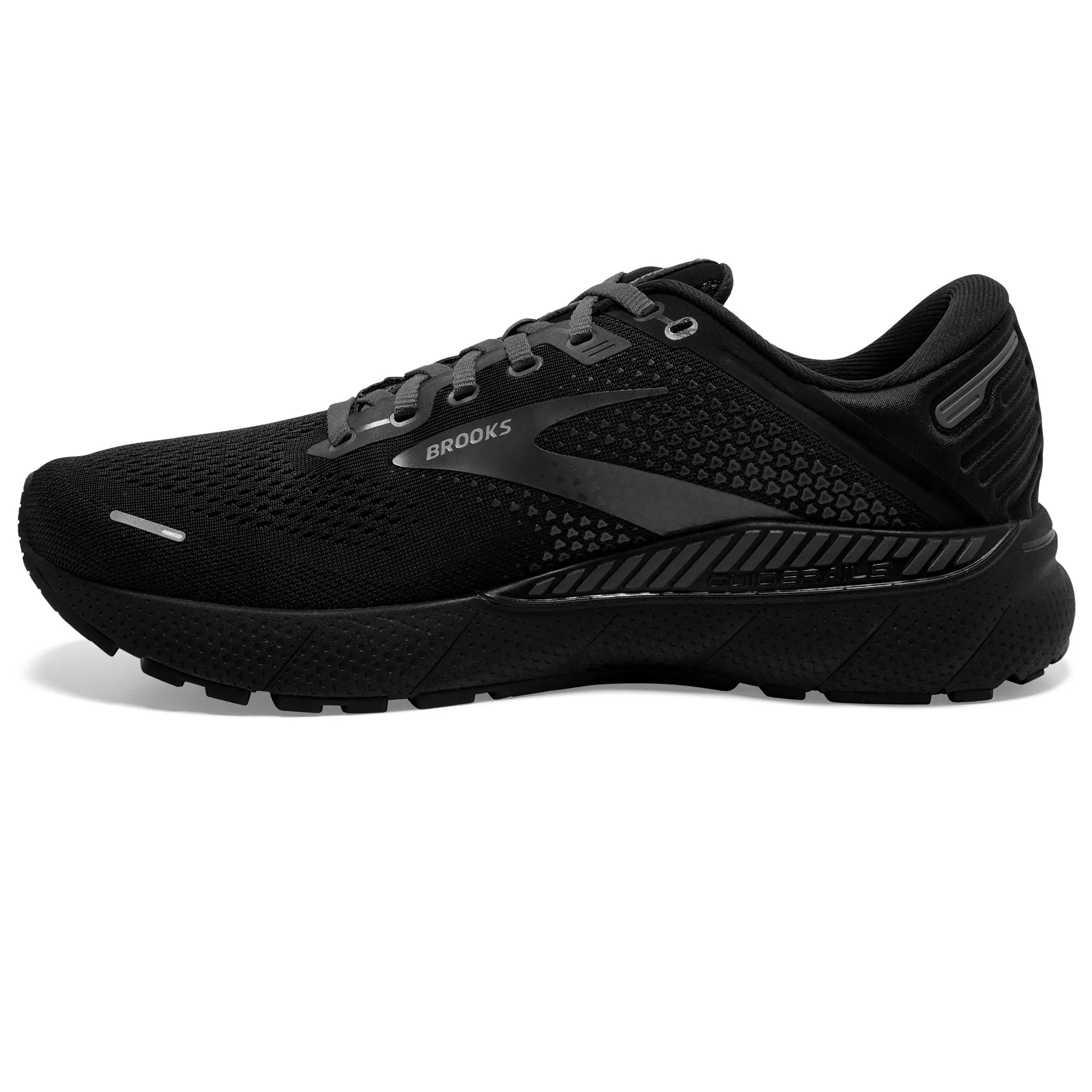 Brooks Men's 110366 020 Adrenaline GTS 22 Black/Black/Ebony Cushion Support Running Shoes