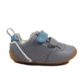 Clarks Tiny Sky Toddler | Grey Leather |Childrens Pre Walker Shoes