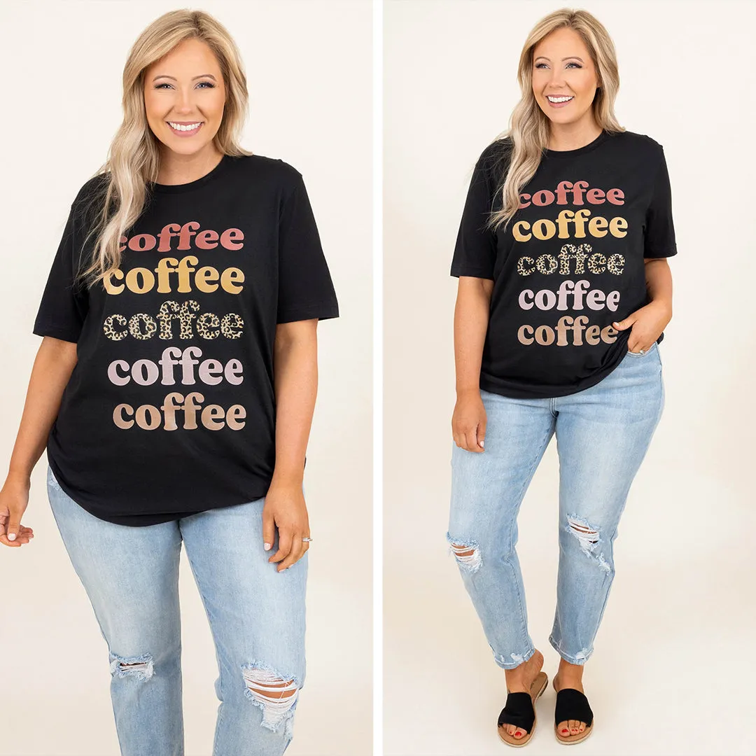 Coffee Lover Tee, Vintage Black