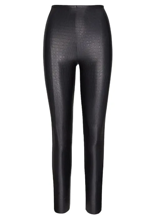 Commando Faux Leather Animal Leggings Croc ()