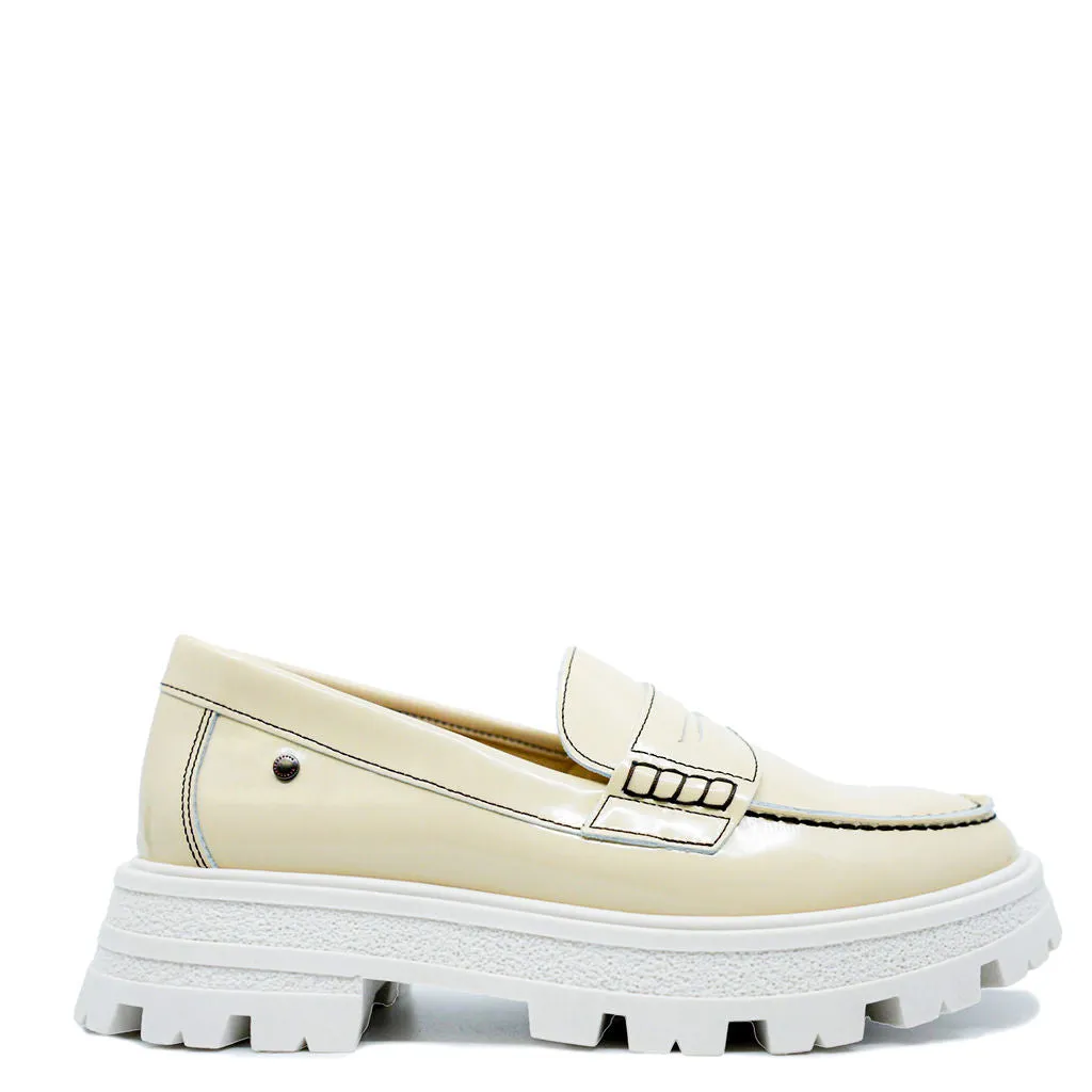 Confetti Cream Patent Chunky Penny Loafer