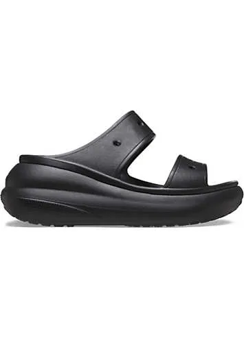 Crocs Black Classic Crush Sandals | Grattan