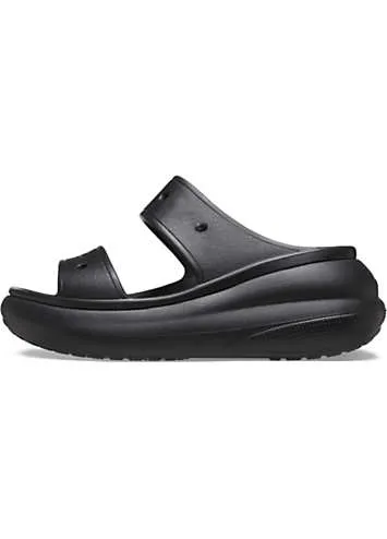 Crocs Black Classic Crush Sandals | Grattan