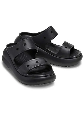 Crocs Black Classic Crush Sandals | Grattan