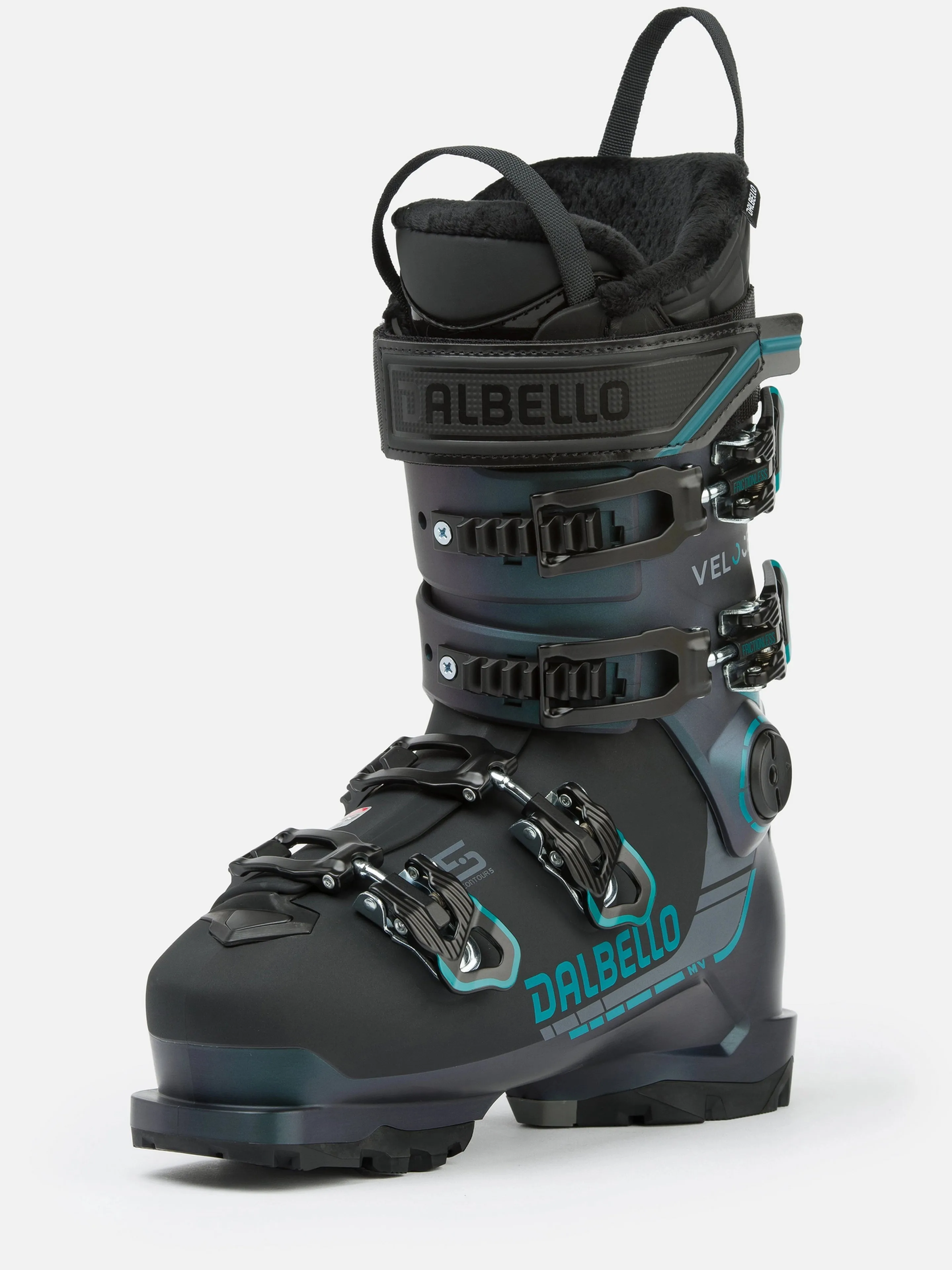 Dalbello Veloce 75 MV Ski Boots 2025 – Opal Green/Black – Enhanced Comfort and Performance for Intermediate Skiers