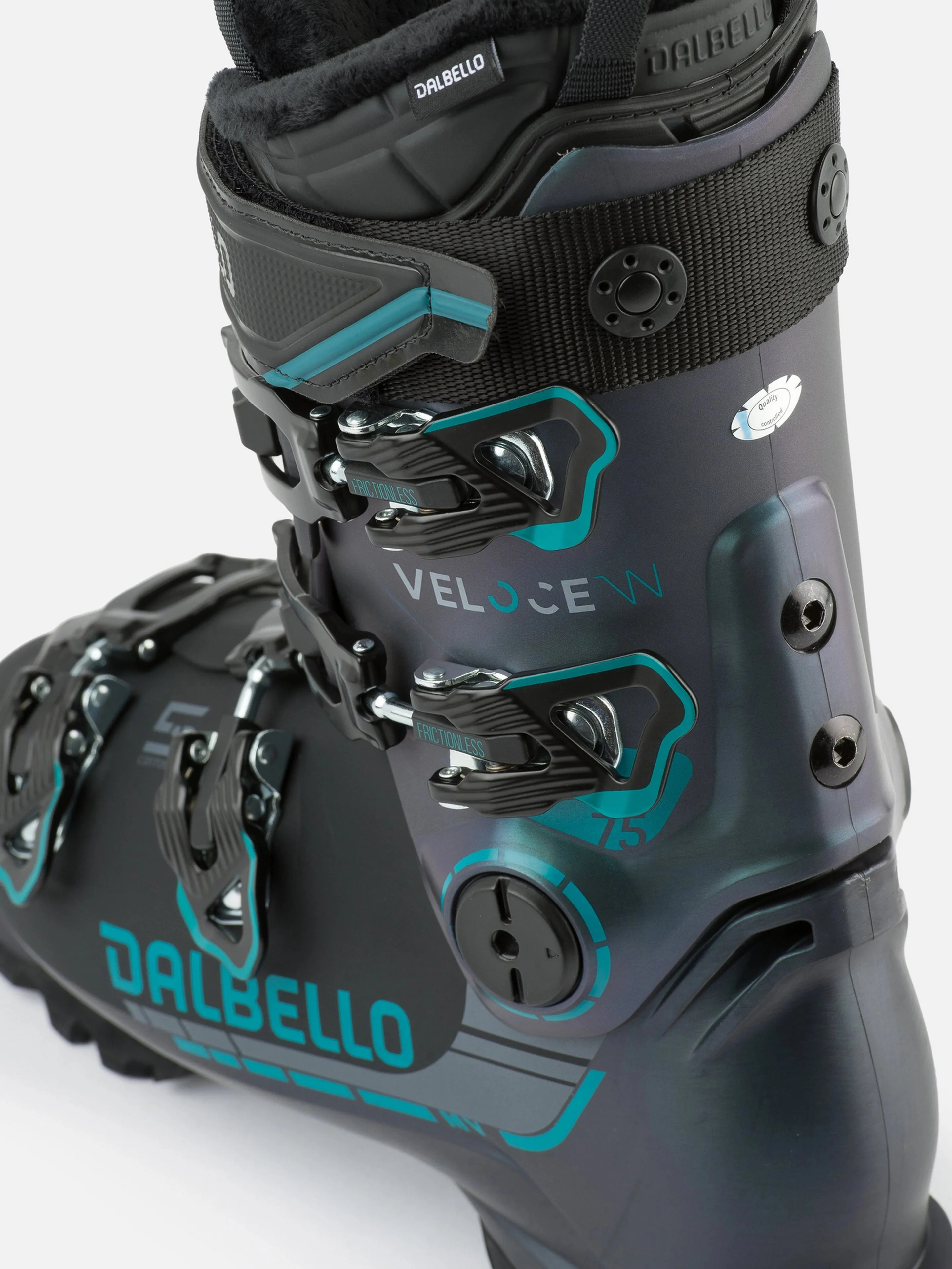 Dalbello Veloce 75 MV Ski Boots 2025 – Opal Green/Black – Enhanced Comfort and Performance for Intermediate Skiers