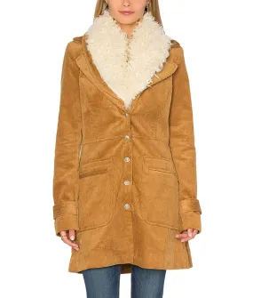 Days Of Our Lives Victoria Grace Coat - Wendy Fur Collar Coat