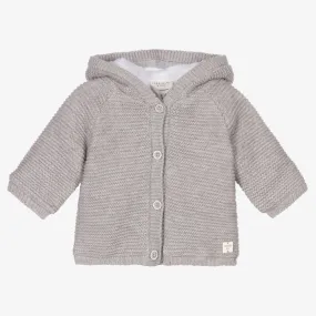 Grey Organic Cotton Knit Coat