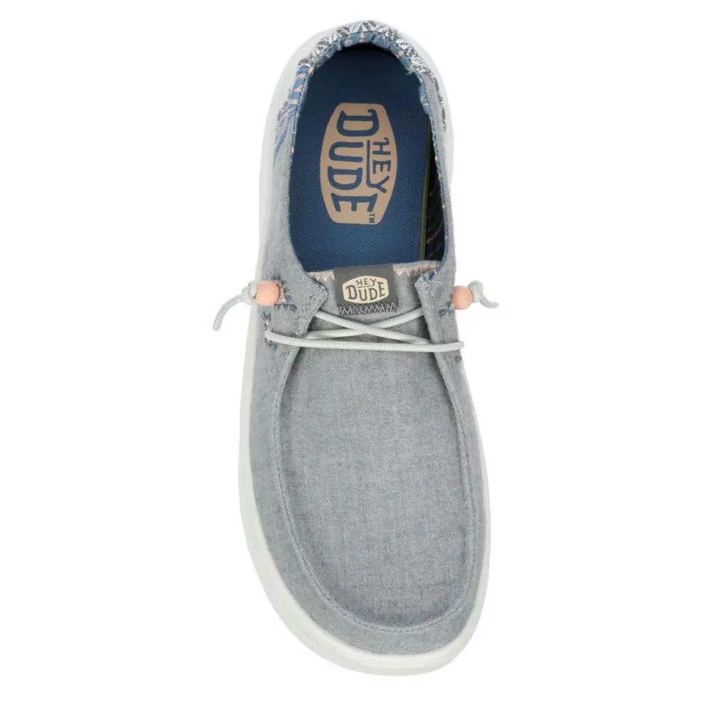 HEYDUDE  WOMENS WENDY PEAK SLIP ON SNEAKER