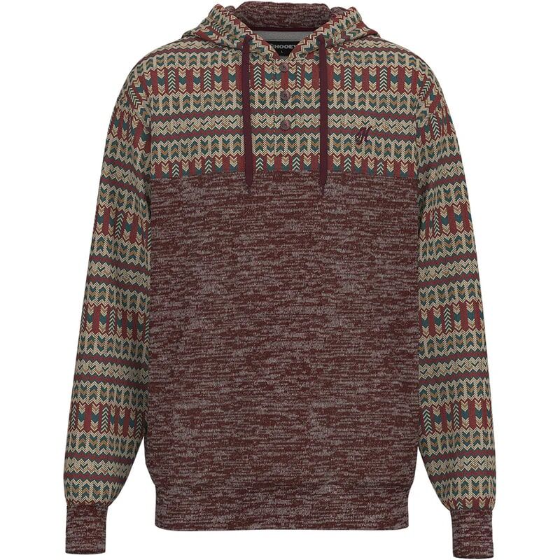 Hooey Men's Jimmy Aztec Hoody in Maroon