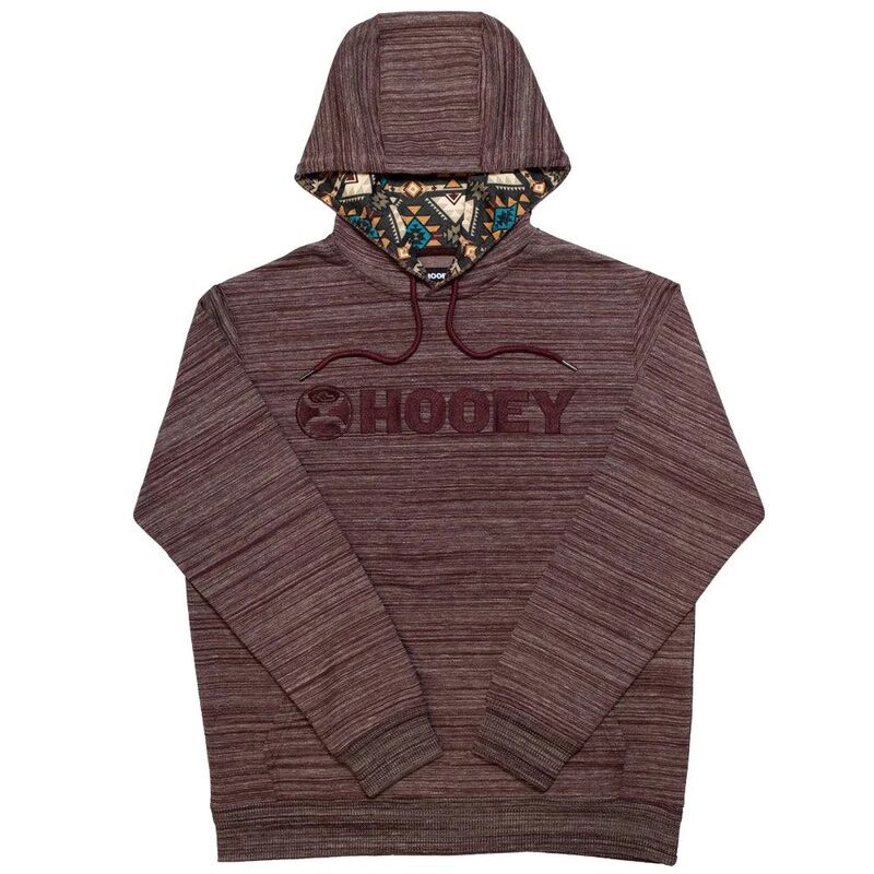 Hooey Men's Lock-Up Hoody in Burgundy