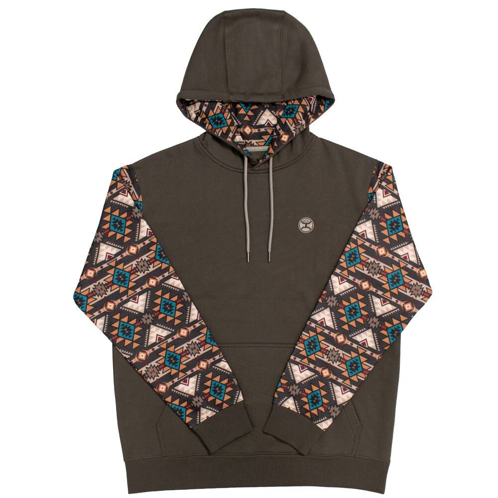 Hooey Men's Summit Aztec Pattern Hoody in Brown