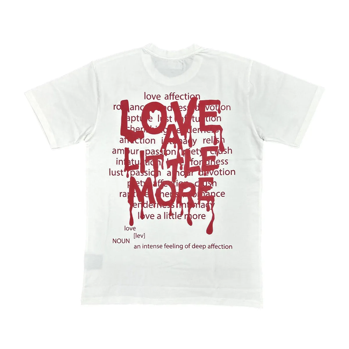 Hudson Outerwear Mens Love a Little More Crew Neck T-Shirt 488-WHT White