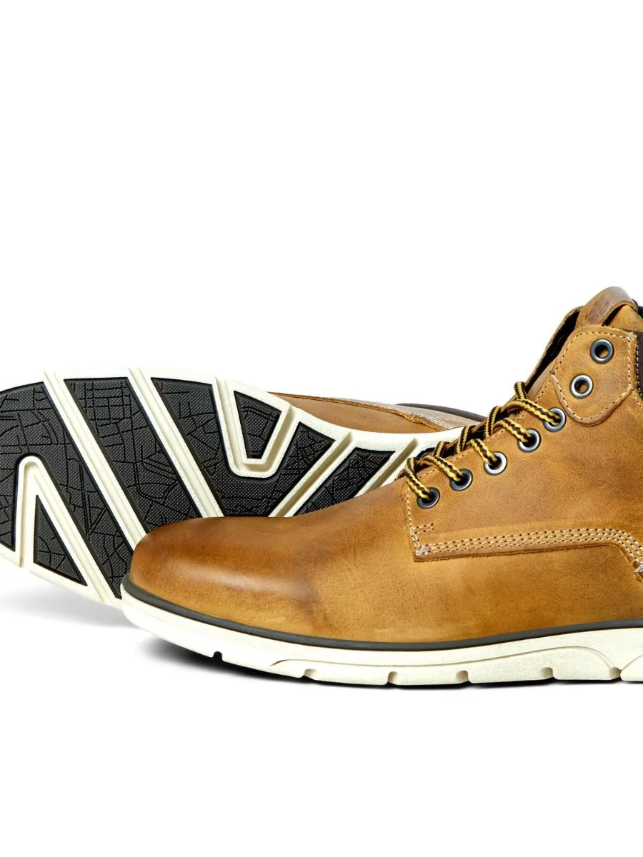 Jack & Jones Tubar Leather Boots Honey