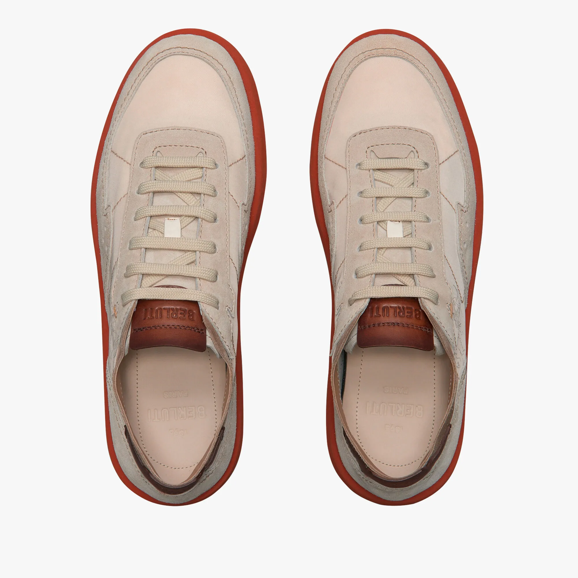 Light Track Suede Calf Leather and Nylon Sneaker