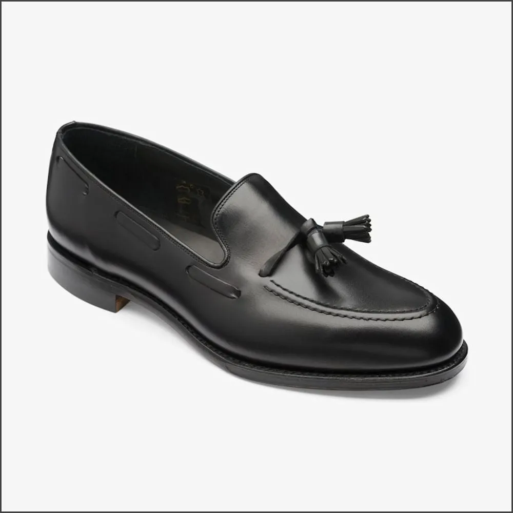 Loake Russell Black Leather Loafer^