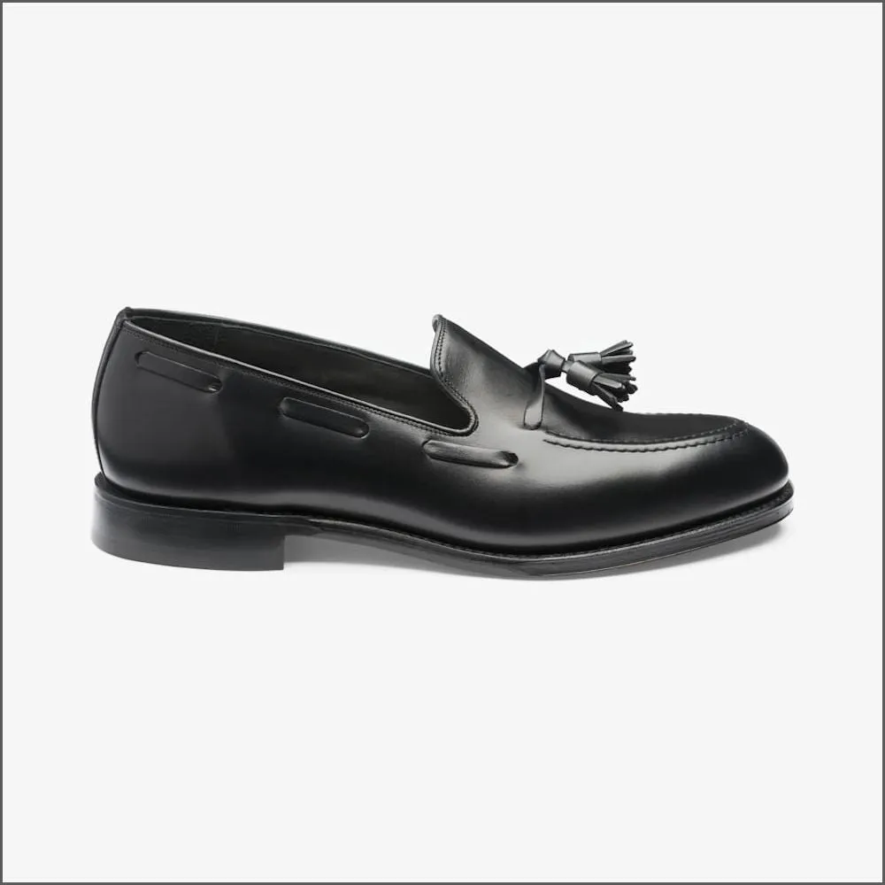 Loake Russell Black Leather Loafer^