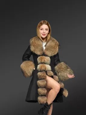 Long Sheepskin Coat for Women