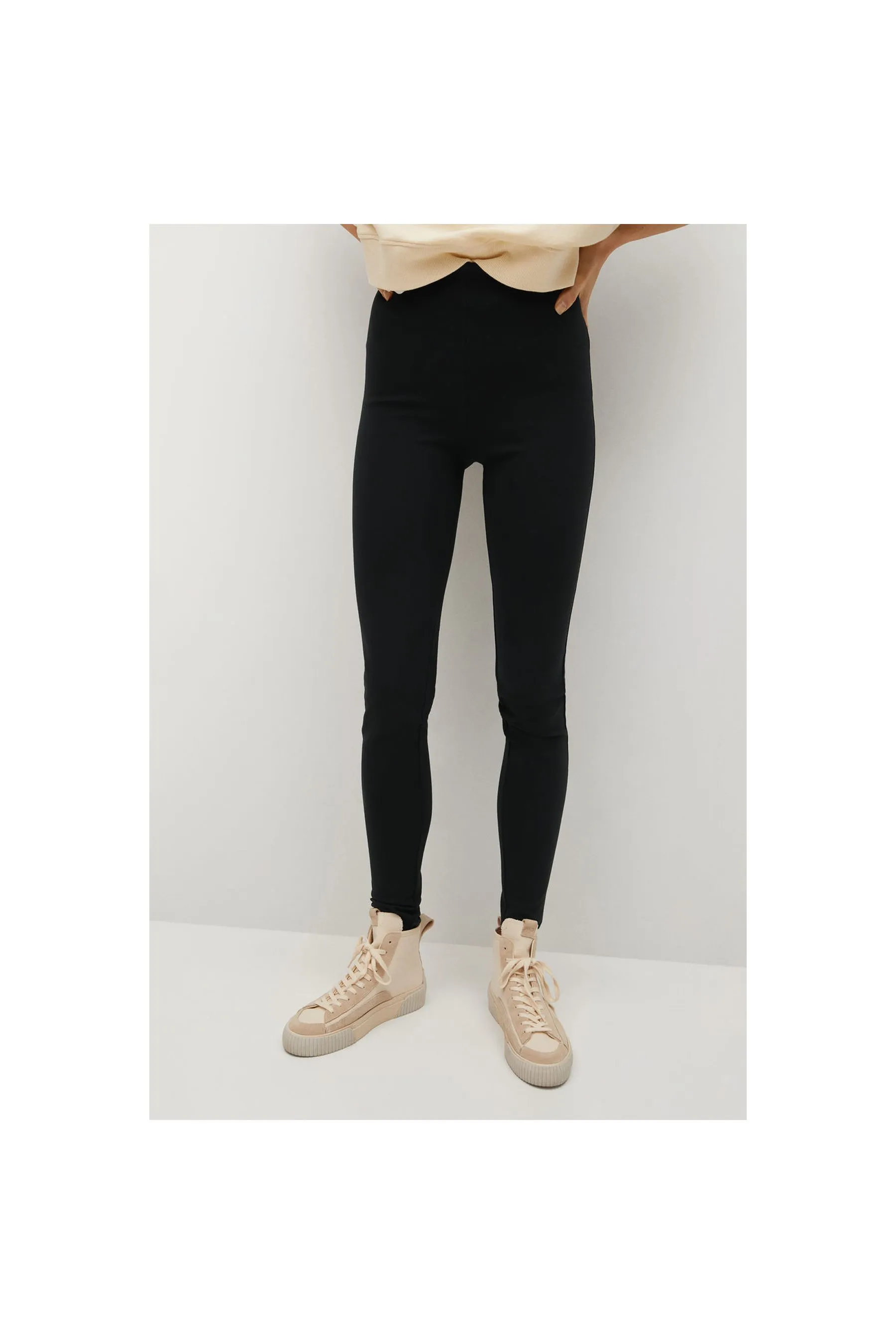 MANGO Zipper Leggings Women Leggings|akgalleria.com