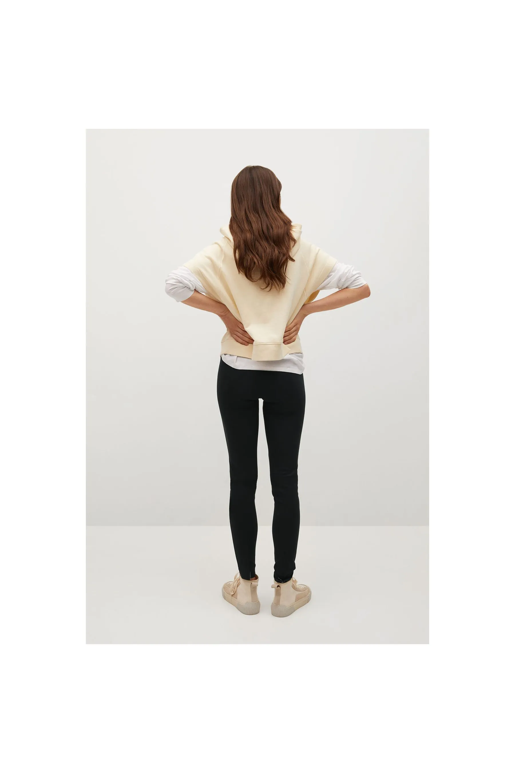 MANGO Zipper Leggings Women Leggings|akgalleria.com