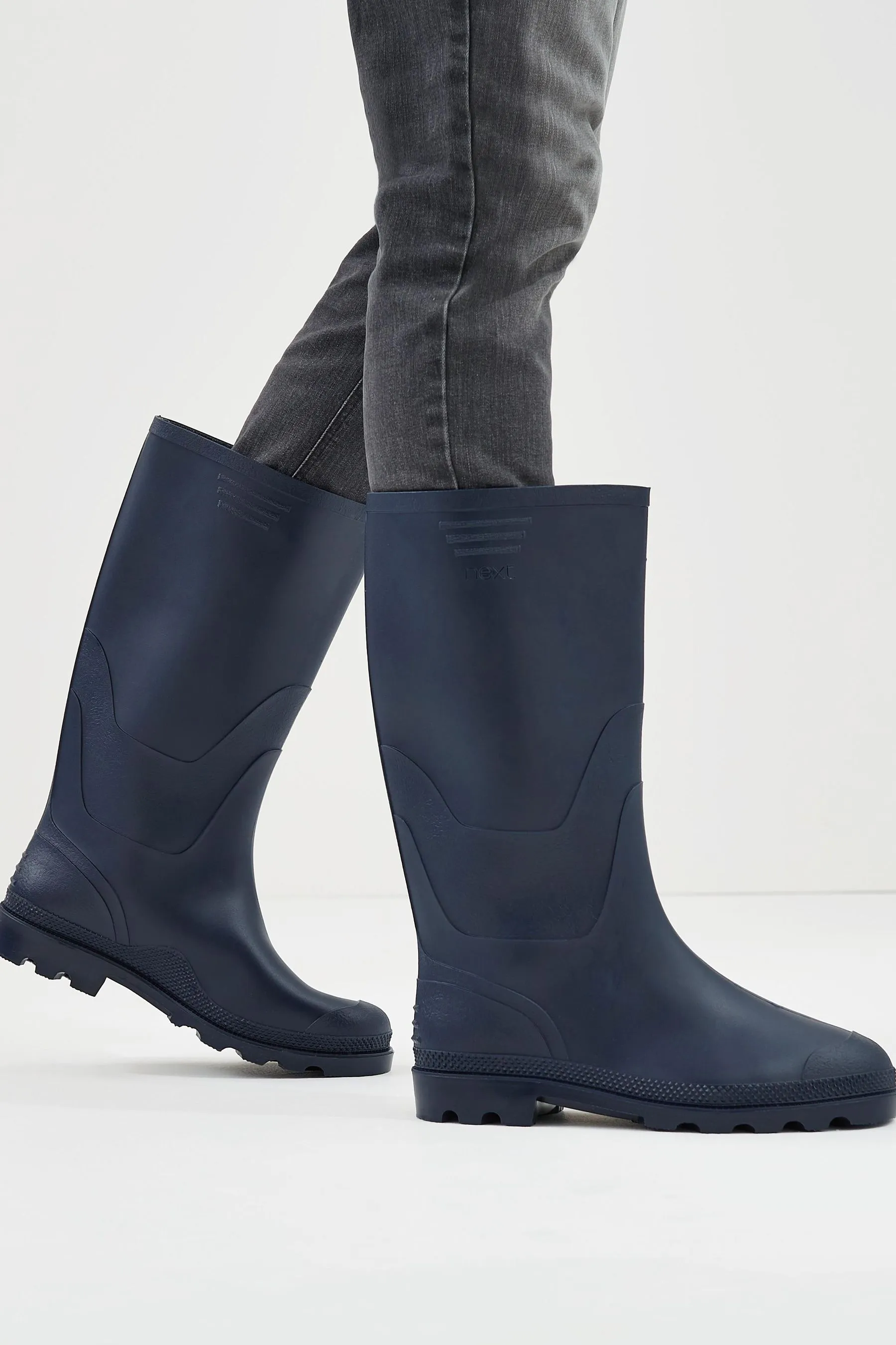 Navy Blue Wellington Boots