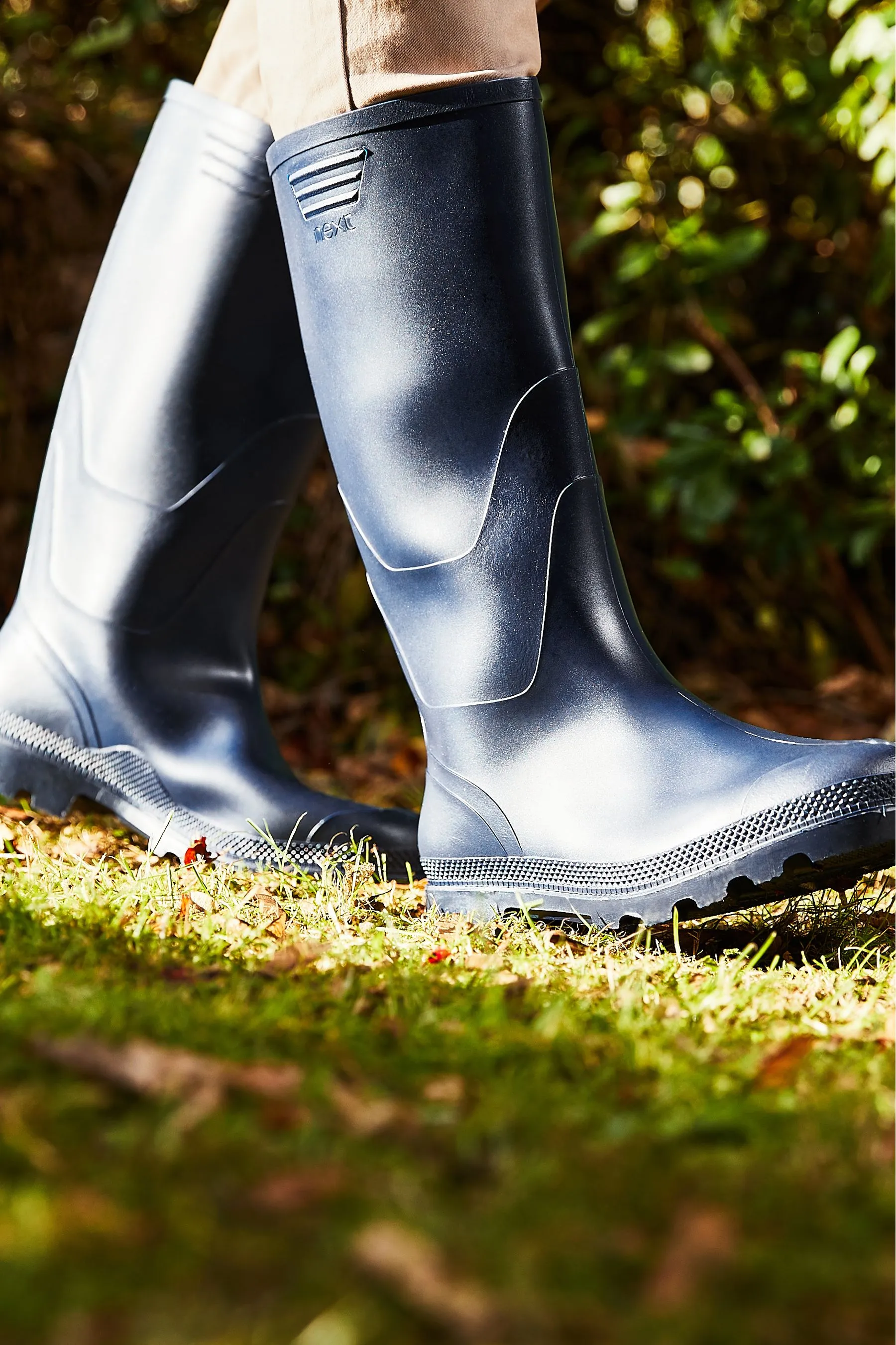 Navy Blue Wellington Boots