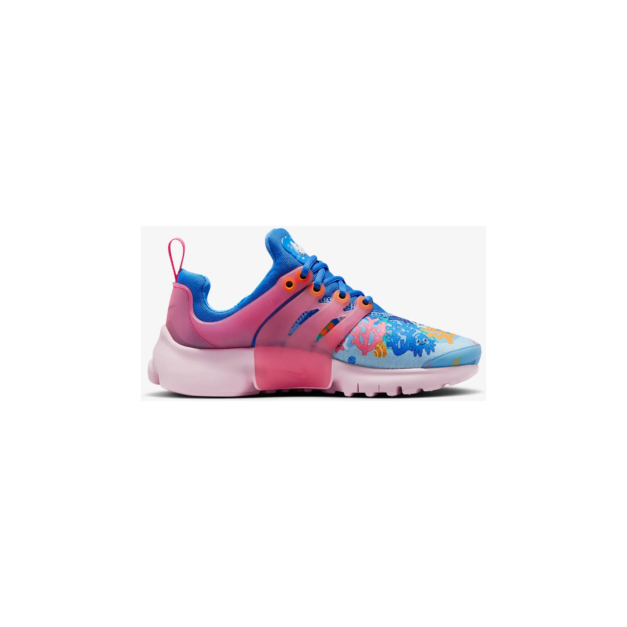 Nike Kid's Presto SE Shoes - Light Photo Blue / Sea Coral / Vivid Orange / Summit White