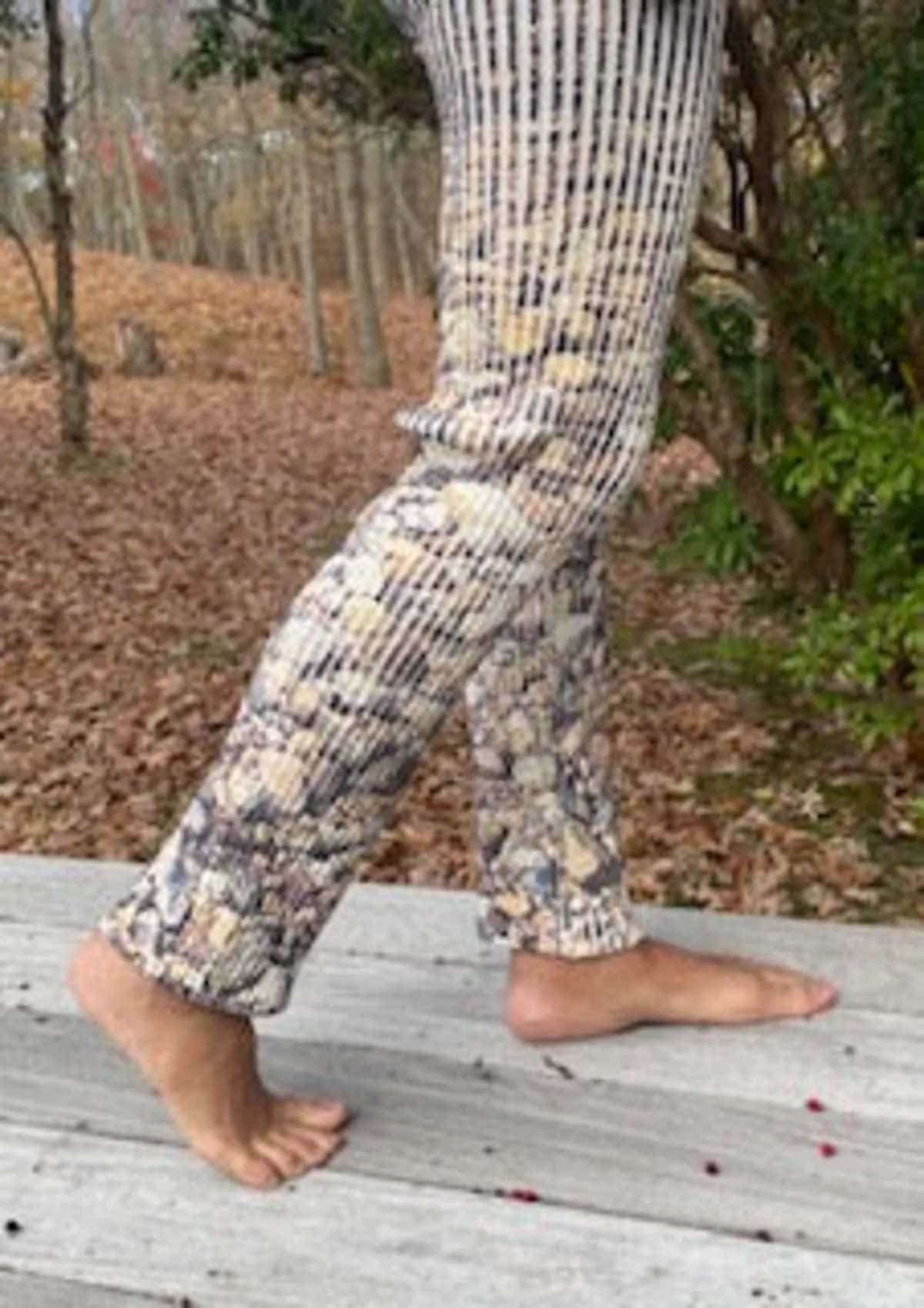 Nonna Knit Leggings - Low Tide Print