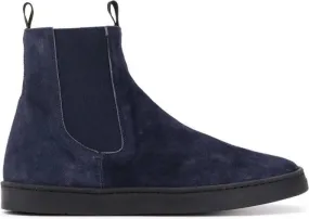 Officine Creative suede sneaker boots Blue