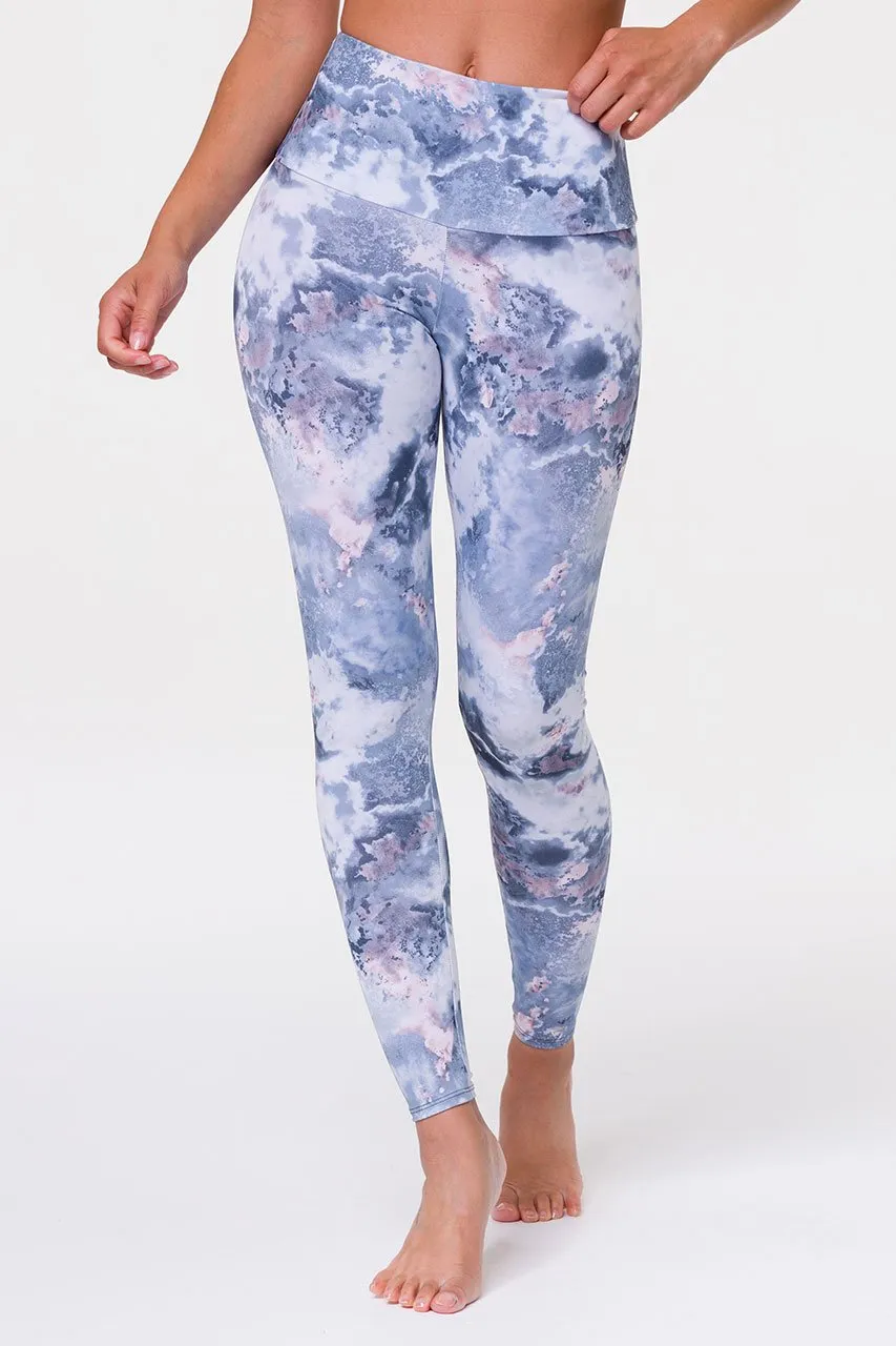 ONZIE // HIGH RISE GRAPHIC LEGGING - DREAMY MARBLE