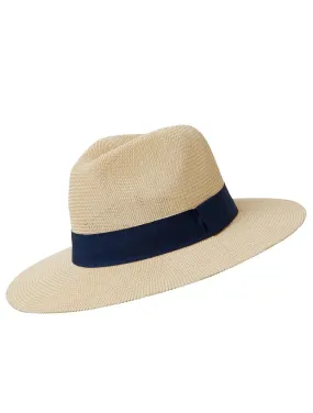 Panama Hat Navy Band